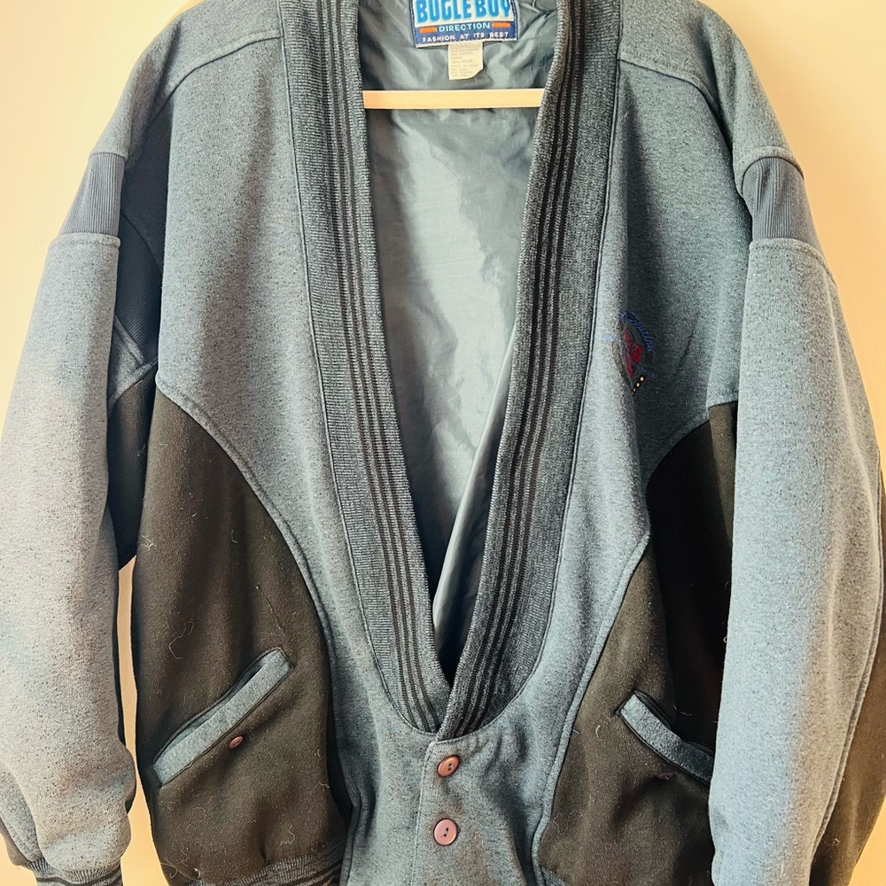 Vintage Bugle Boy Blue and Gray Jacket